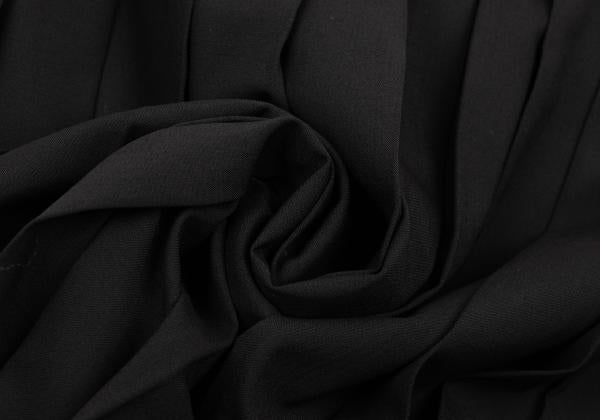 Jean Paul GAULTIER FEMME Wool Pleated Skirt Black Size 40