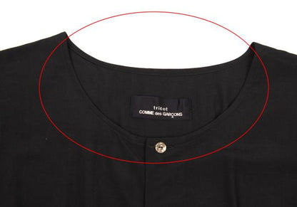 tricot COMME des GARCONS Rayon Tuck S/S Blouse Black Size M