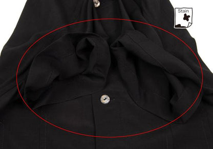 tricot COMME des GARCONS Rayon Tuck S/S Blouse Black Size M