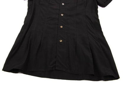 tricot COMME des GARCONS Rayon Tuck S/S Blouse Black Size M