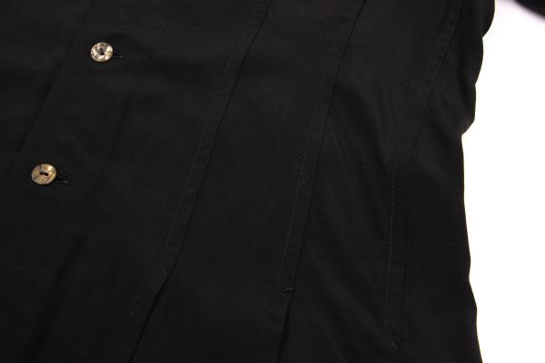tricot COMME des GARCONS Rayon Tuck S/S Blouse Black Size M