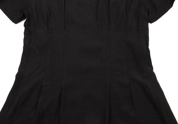 tricot COMME des GARCONS Rayon Tuck S/S Blouse Black Size M