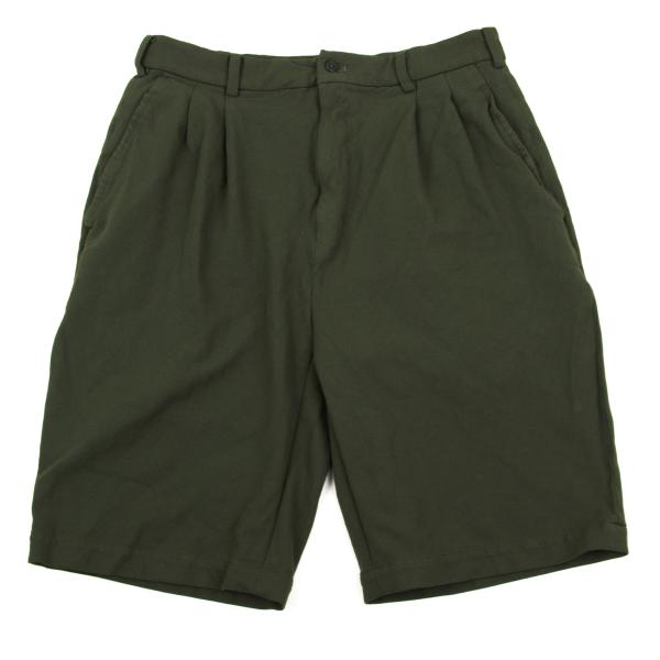 COMME des GARCONS Garment-Dyed Poly Shorts Olive Size M