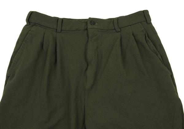 COMME des GARCONS Garment-Dyed Poly Shorts Olive Size M