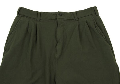 COMME des GARCONS Garment-Dyed Poly Shorts Olive Size M