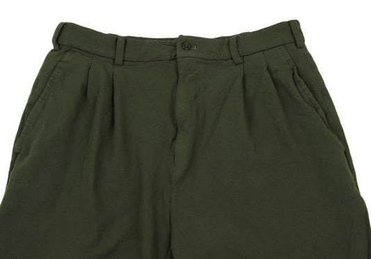 COMME des GARCONS Garment-Dyed Poly Shorts Olive Size M