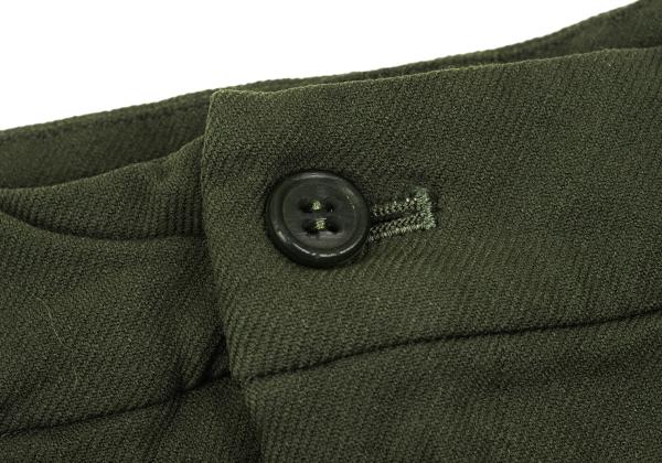 COMME des GARCONS Garment-Dyed Poly Shorts Olive Size M
