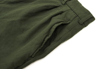 COMME des GARCONS Garment-Dyed Poly Shorts Olive Size M