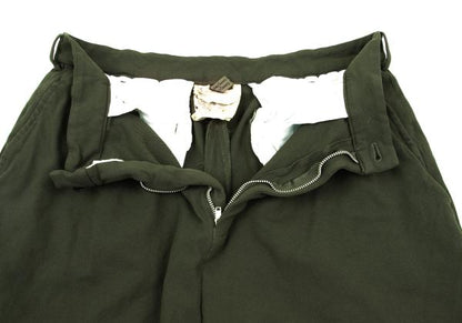 COMME des GARCONS Garment-Dyed Poly Shorts Olive Size M