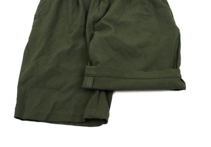 COMME des GARCONS Garment-Dyed Poly Shorts Olive Size M