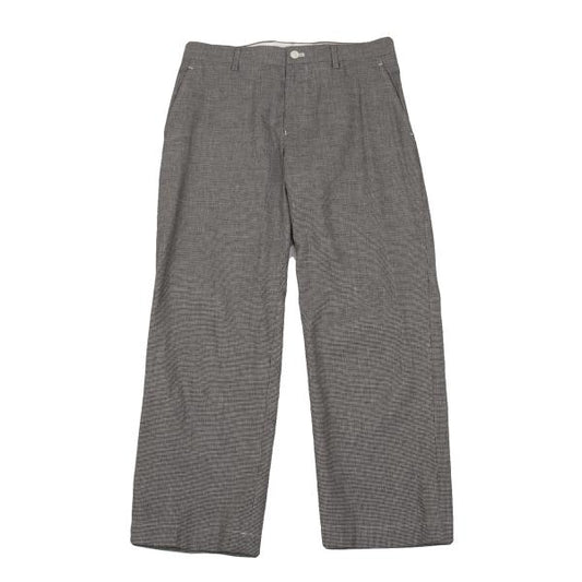 COMME des GARCONS Puppytooth Cotton Linen Pants Black Size M