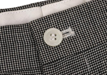 COMME des GARCONS Puppytooth Cotton Linen Pants Black Size M
