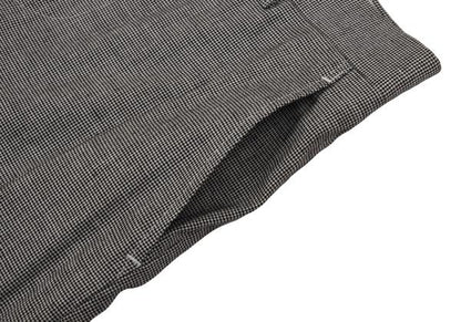 COMME des GARCONS Puppytooth Cotton Linen Pants Black Size M