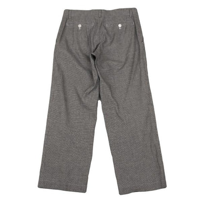 COMME des GARCONS Puppytooth Cotton Linen Pants Black Size M