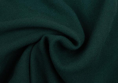FENDI Wool Two-Pleat Double Hem Pants Dark Green Size 42