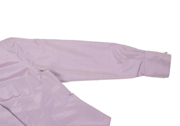 FENDI Silk Blend Fly-Front Long Sleeve Shirt Lilac Size 44