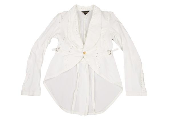 COMME des GARCONS Glove Design Punching Jacket White Size M