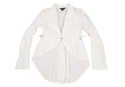COMME des GARCONS Glove Design Punching Jacket White Size M