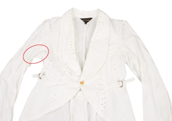 COMME des GARCONS Glove Design Punching Jacket White Size M