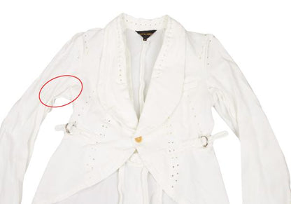 COMME des GARCONS Glove Design Punching Jacket White Size M