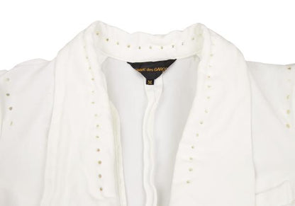 COMME des GARCONS Glove Design Punching Jacket White Size M