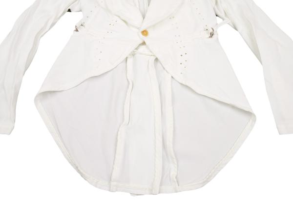 COMME des GARCONS Glove Design Punching Jacket White Size M