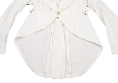 COMME des GARCONS Glove Design Punching Jacket White Size M