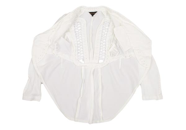 COMME des GARCONS Glove Design Punching Jacket White Size M