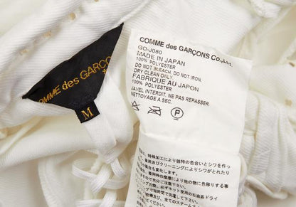 COMME des GARCONS Glove Design Punching Jacket White Size M