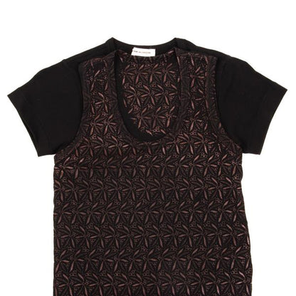 COMME des GARCONS Printed Layered T-Shirt Black Size M