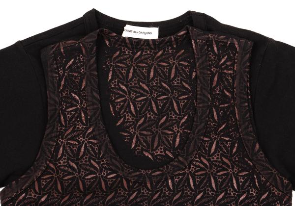 COMME des GARCONS Printed Layered T-Shirt Black Size M