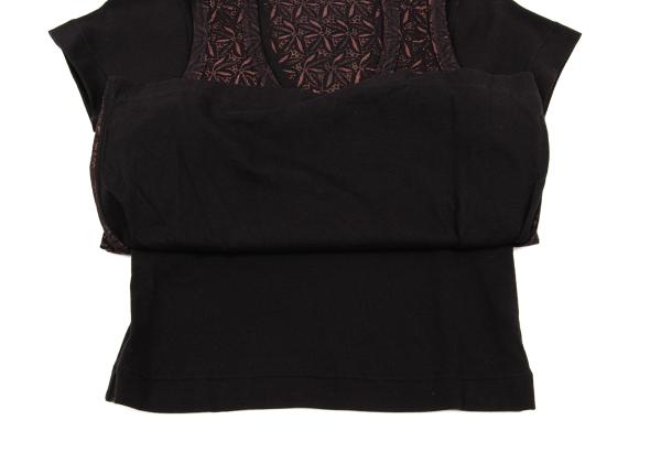 COMME des GARCONS Printed Layered T-Shirt Black Size M