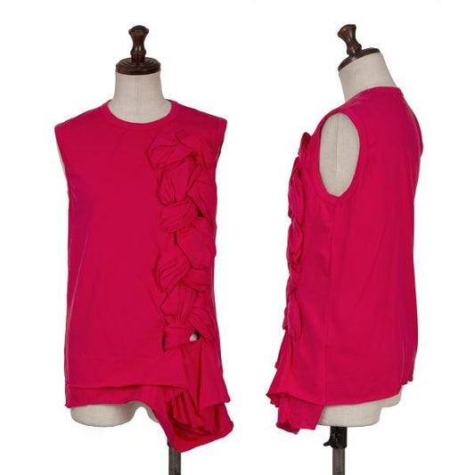 COMME des GARCONS Braided Asymmetrical Tank Top Pink Size M