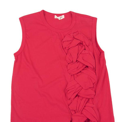 COMME des GARCONS Braided Asymmetrical Tank Top Pink Size M