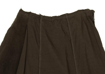 COMME des GARCONS Garment Dyed Paneled Skirt Khaki Size M