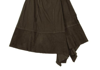 COMME des GARCONS Garment Dyed Paneled Skirt Khaki Size M
