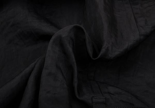 ISSEY MIYAKE MEN Nylon Wrinkle Raglan Long Coat Black Size M