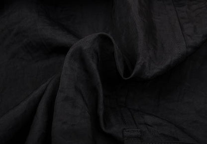 ISSEY MIYAKE MEN Nylon Wrinkle Raglan Long Coat Black Size M