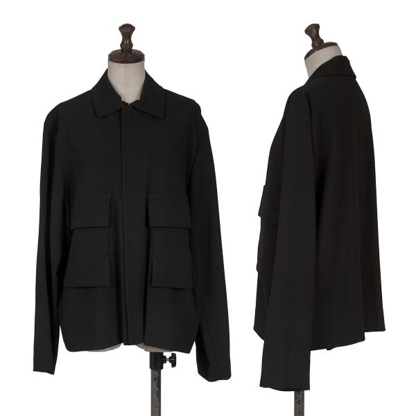 pour deux Wool Snap Design Jacket Black Size M