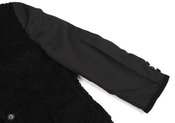 COMME des GARCONS Cotton Lace Panel 3B Jacket Black Size M