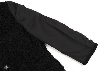 COMME des GARCONS Cotton Lace Panel 3B Jacket Black Size M