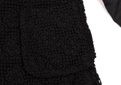 COMME des GARCONS Cotton Lace Panel 3B Jacket Black Size M