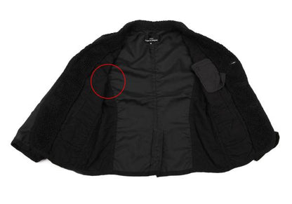 COMME des GARCONS Cotton Lace Panel 3B Jacket Black Size M