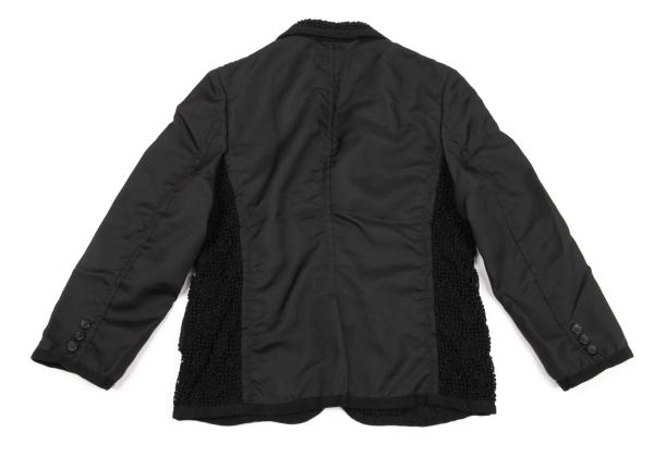 COMME des GARCONS Cotton Lace Panel 3B Jacket Black Size M