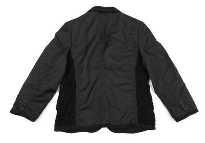 COMME des GARCONS Cotton Lace Panel 3B Jacket Black Size M