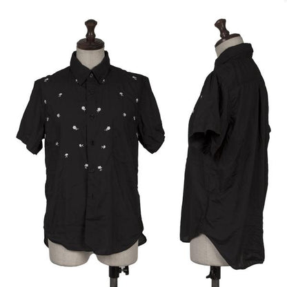 BLACK COMME des GARCONS Poly Floral Shirt Black Size XS