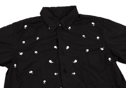 BLACK COMME des GARCONS Poly Floral Shirt Black Size XS
