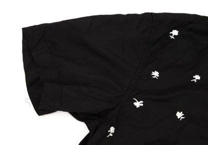 BLACK COMME des GARCONS Poly Floral Shirt Black Size XS