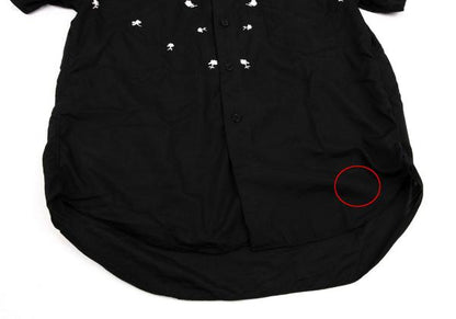 BLACK COMME des GARCONS Poly Floral Shirt Black Size XS