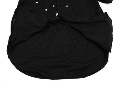 BLACK COMME des GARCONS Poly Floral Shirt Black Size XS